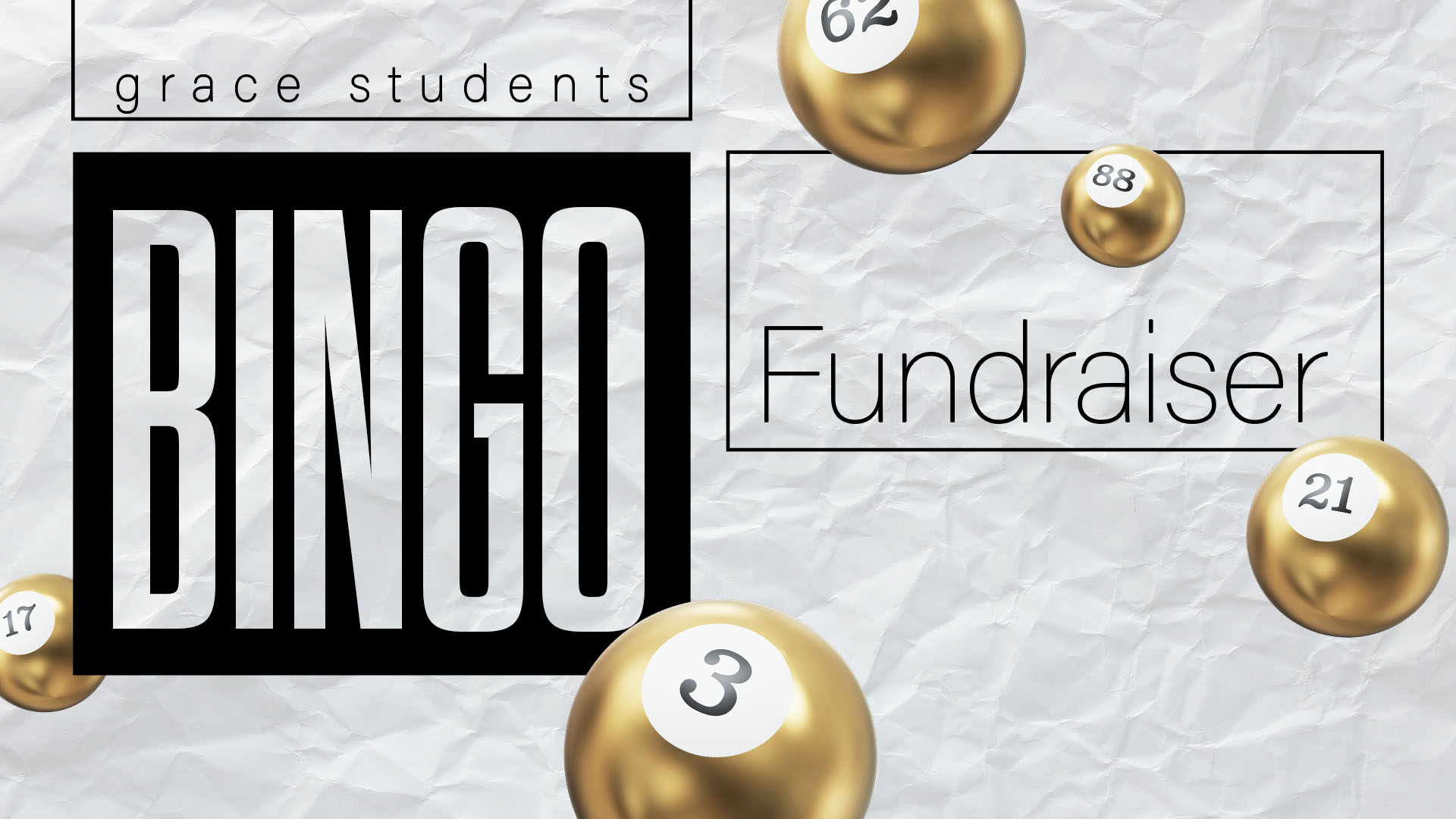 Bingo Fundraiser

Friday | 6:00 - 8:00pm
March 7
Forge Christian High School | Cafeteria
